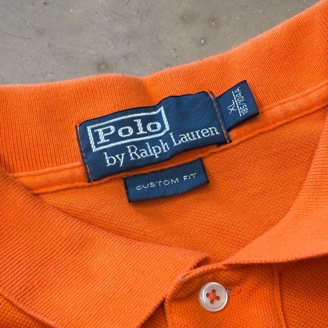 XL 폴로랄프로렌 빅포니 오렌지 카라반팔티 상품이미지4