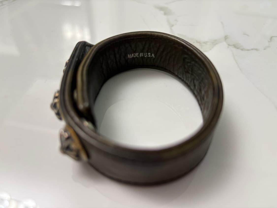 크롬하츠 3버튼 밀리터리 레더 팔찌 상품이미지2