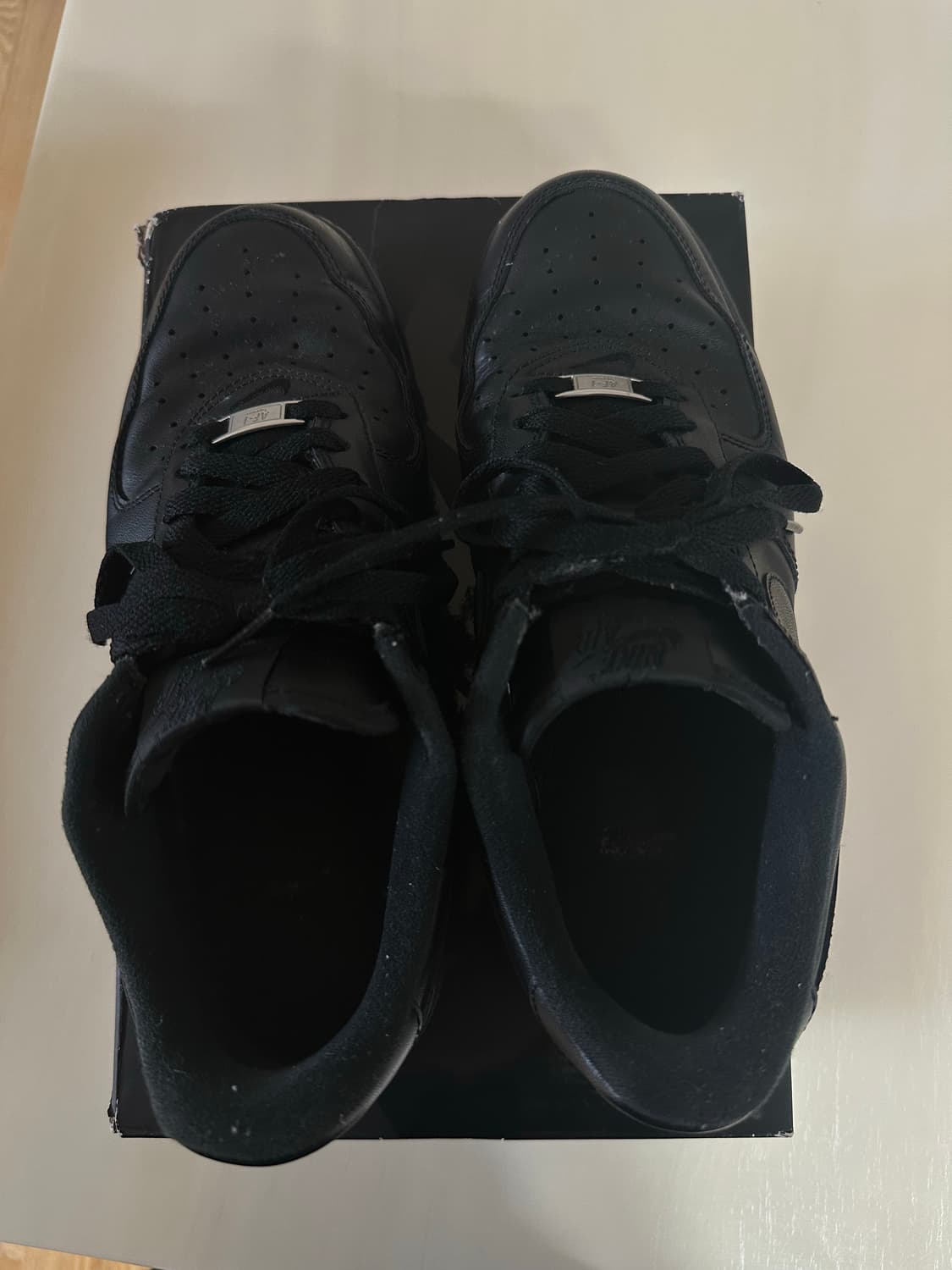 나이키 슈프림 에어포스1 블랙 275 상품이미지5