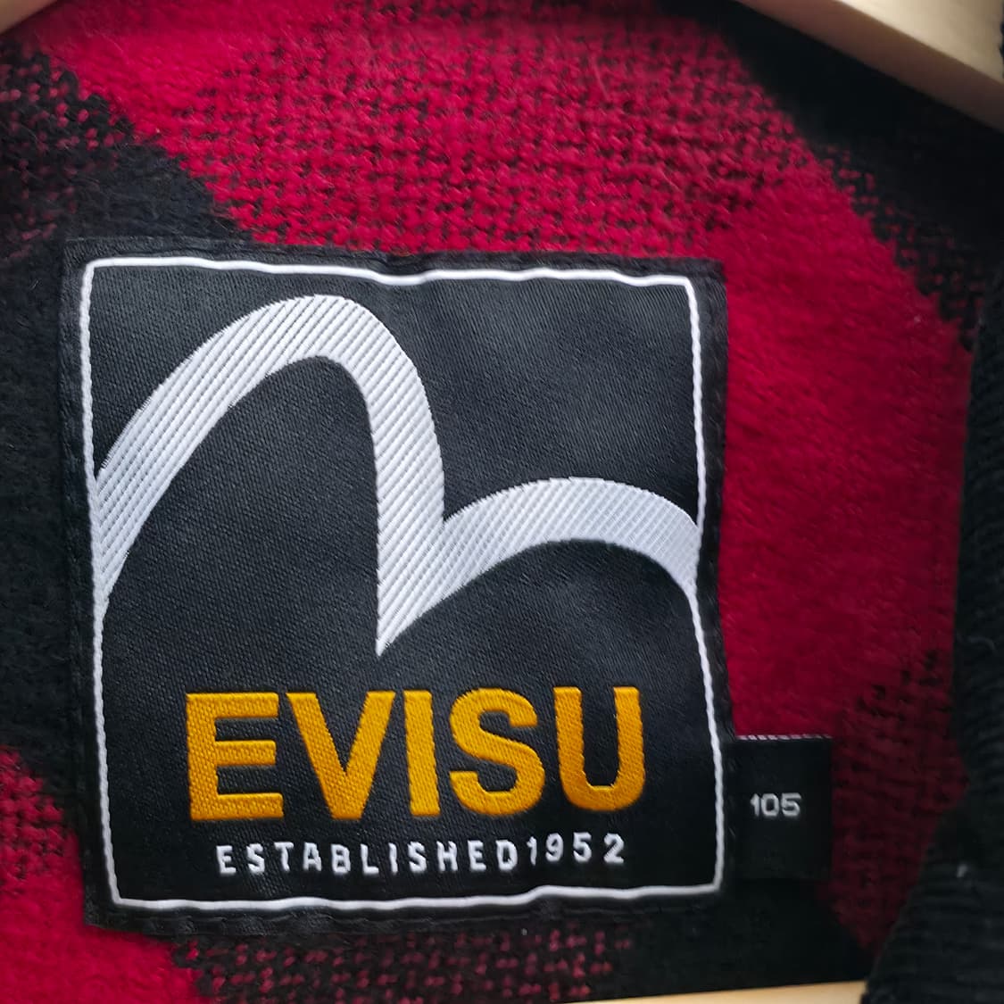 [XL] EVISU 에비수 레드 체크 자켓 상품이미지6