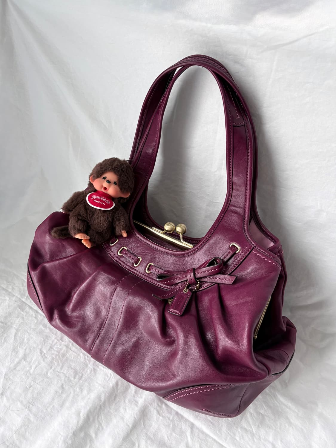Coach puple ribbon shouder bag 상품이미지3