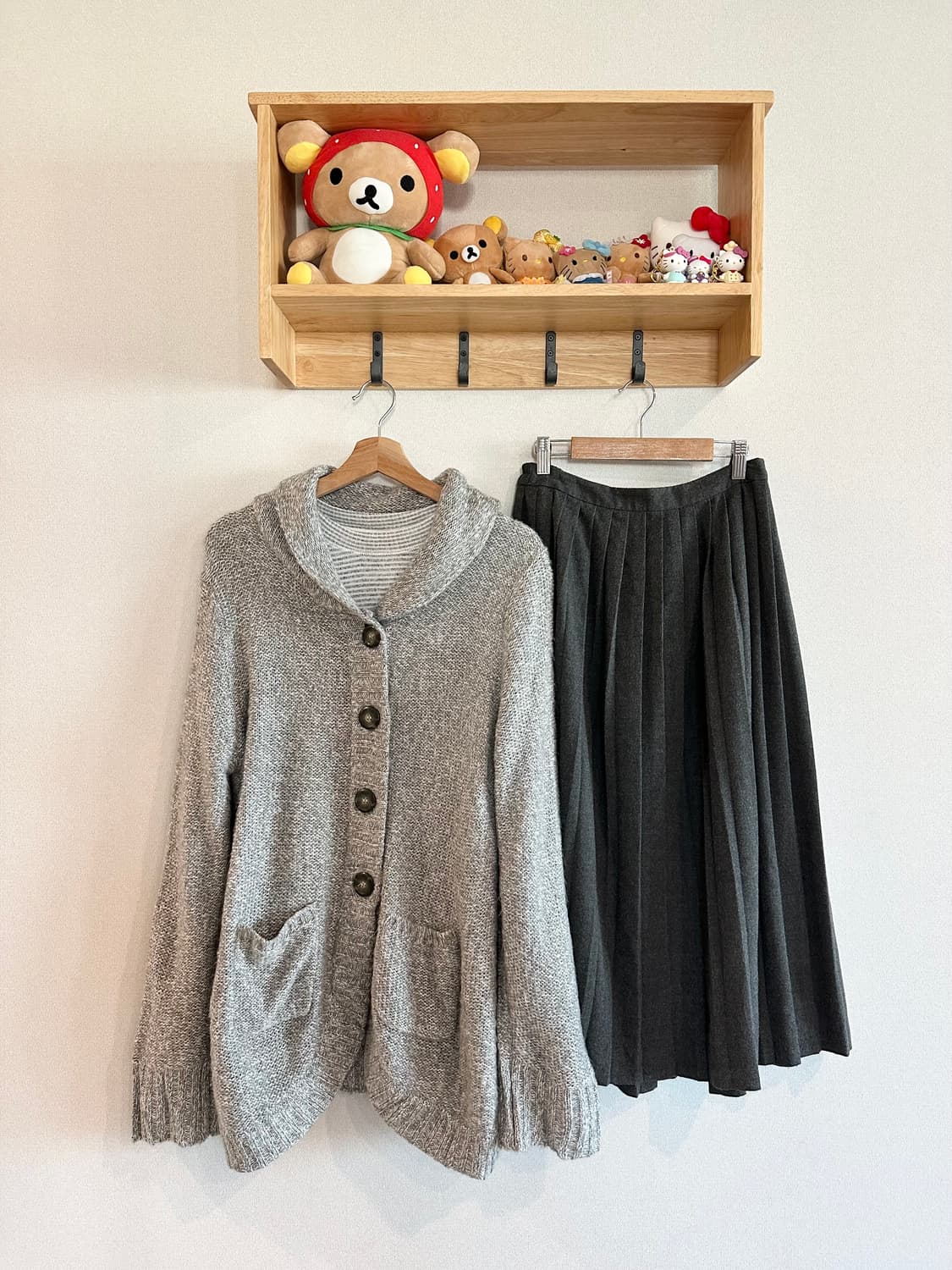 jpn 하구미 스즈코 모리걸 아오이유우 긱시크 레이어드 코디세트 상품이미지1