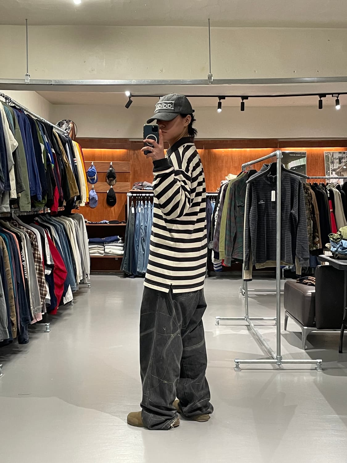 타미힐피거 스트라이프 카라 티셔츠  상품이미지5