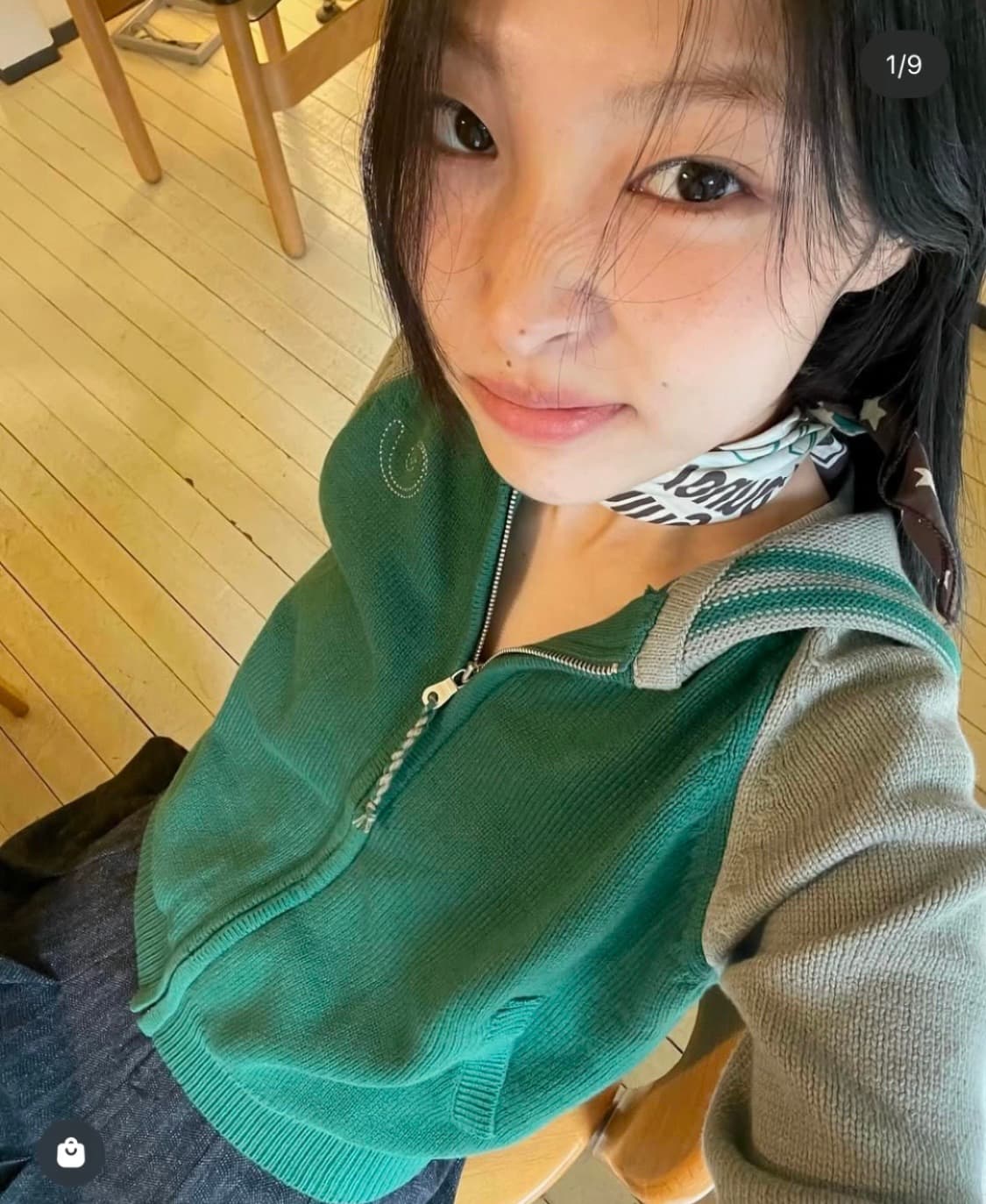 엔조블루스 레글런 니트 집업 후디 상품이미지1