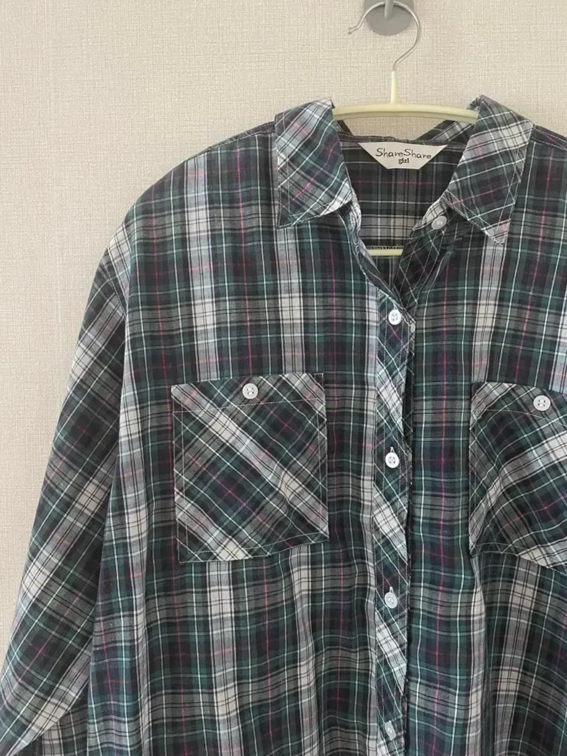 vintage check shirt 상품이미지2