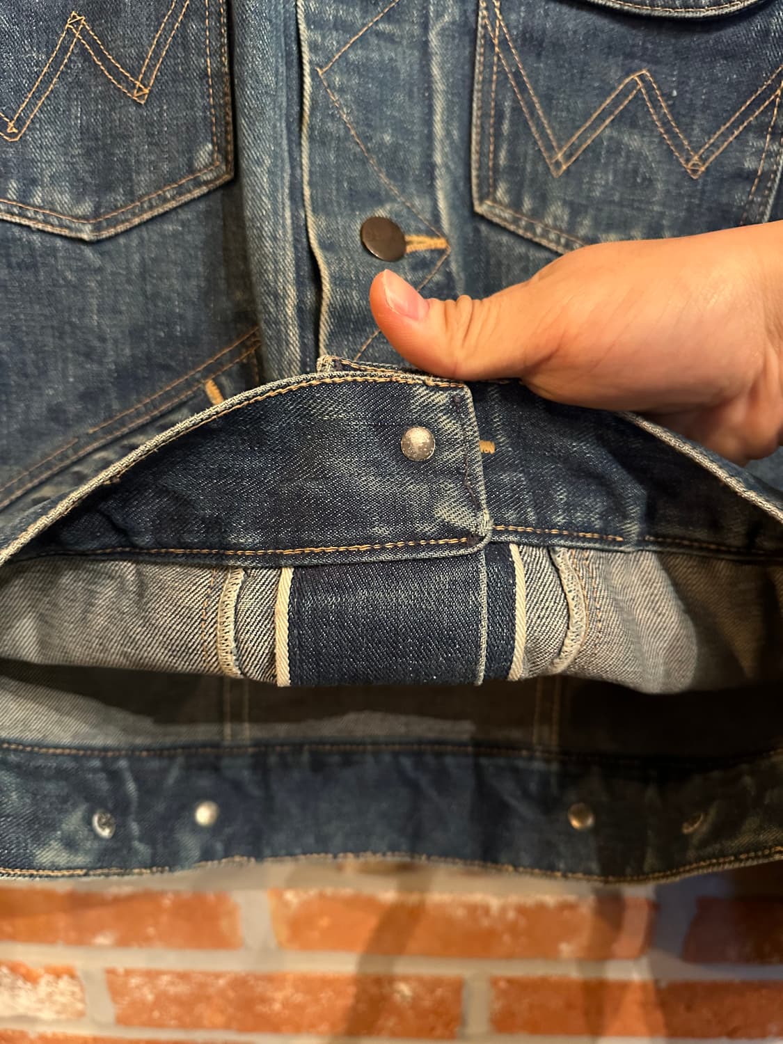 70s USA 빈티지 랭글러 124MJ 데님 자켓 상품이미지6