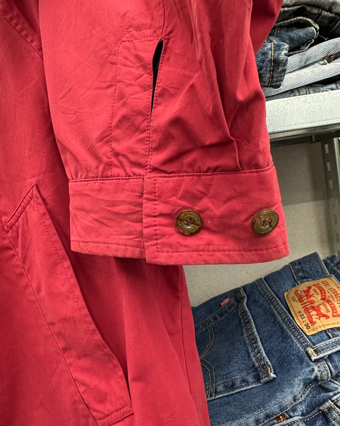 (48)90'S 버버리 양면 블루종-M1781 상품이미지4