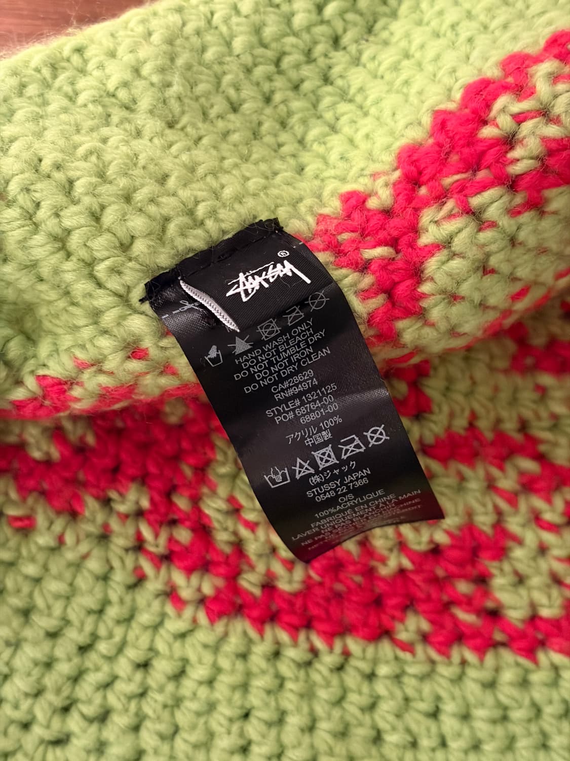 stussy 스투시 SS 니트 버킷햇 라임 상품이미지4