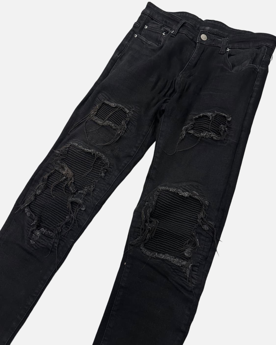 AMIRI black distressed biker jean 상품이미지4