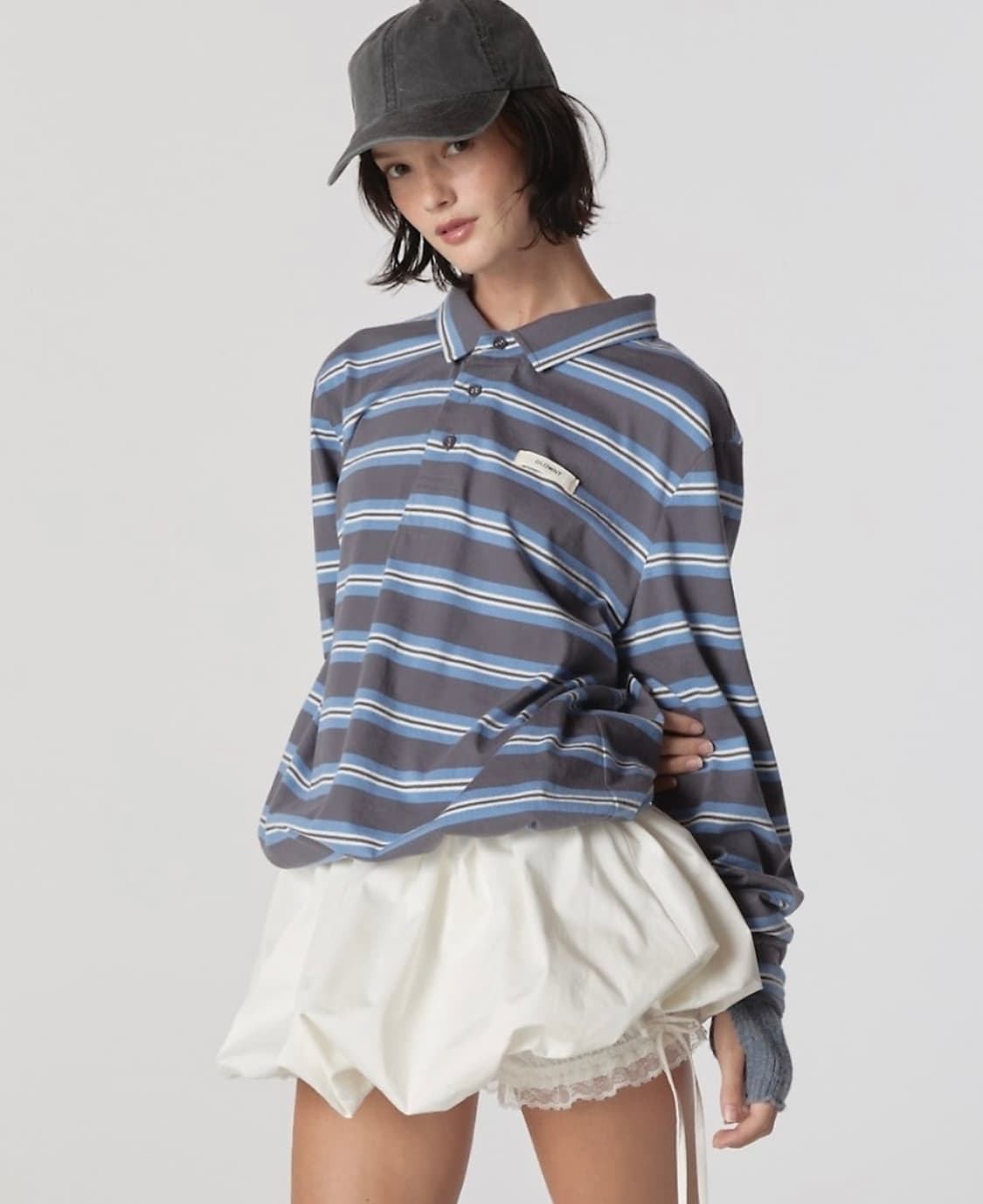 글로니 테리 피케이 롱슬리브 glowny 티셔츠 상품이미지1