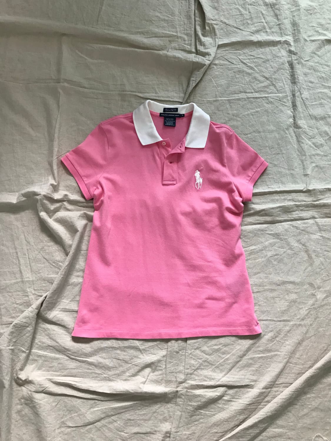 폴로 랄프로렌 여성라인 빅포니로고 핑크 카라티 상품이미지4