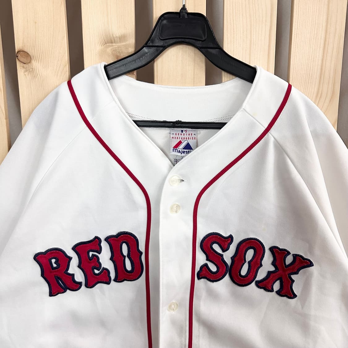 (L) MLB 마제스틱 보스턴 레드삭스 유니폼 반팔 티셔츠 상품이미지3