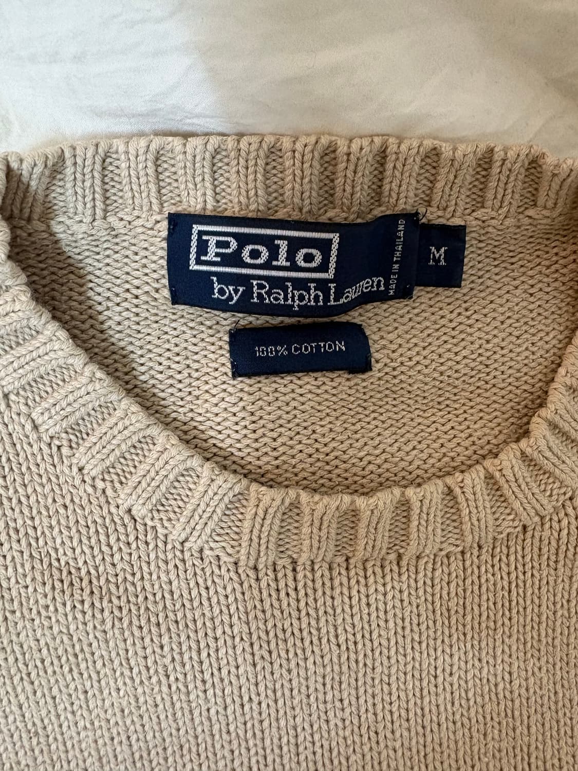 폴로 베이지 니트 상품이미지2