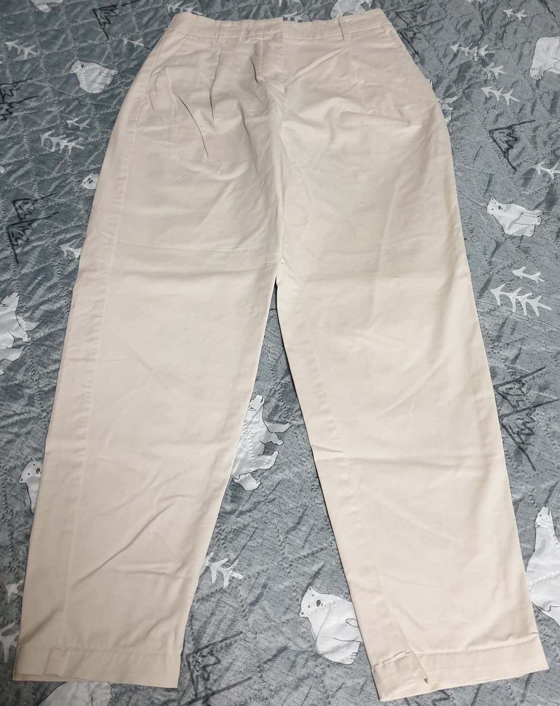 탑텐 원턱 스판 반밴딩 치노팬츠 (아이보리, 애쉬그레이) 2개 26~28 상품이미지3