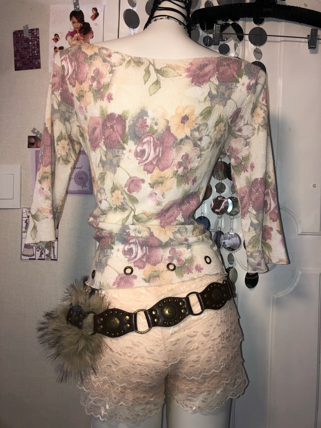 oriental hippie flower top 상품이미지2