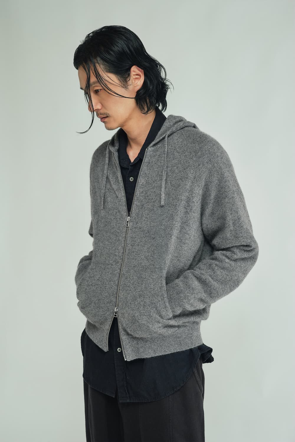 이얼즈어고  울 헤어리 후드 집엎 상품이미지6