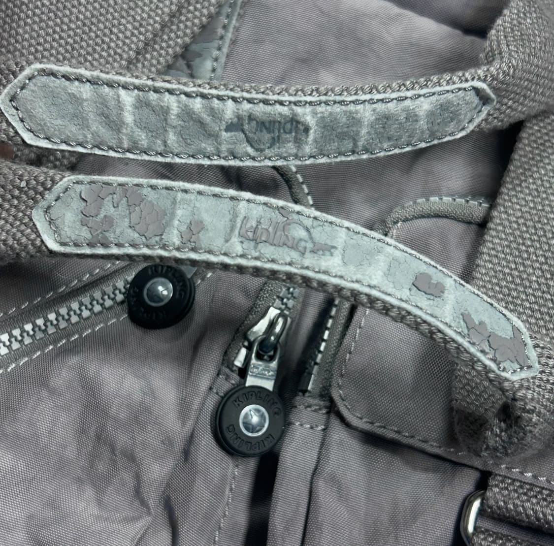 키플링 투 포켓 크로스백 토트백 숄더백 가방 그레이 y2k  상품이미지5