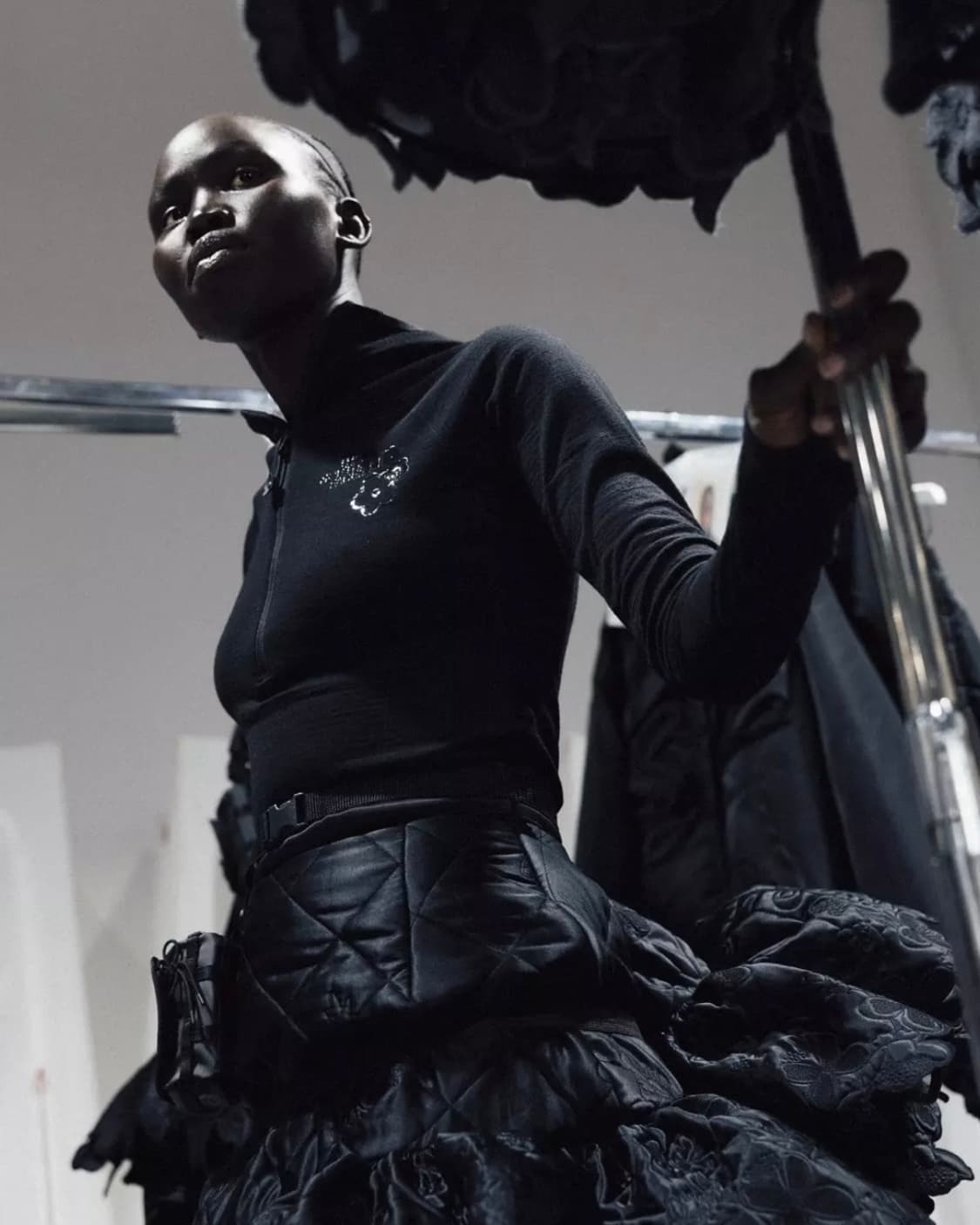 [XS,S,M,L]세실리에 반센 x 노스페이스 25fw 러플 후드티 상품이미지4