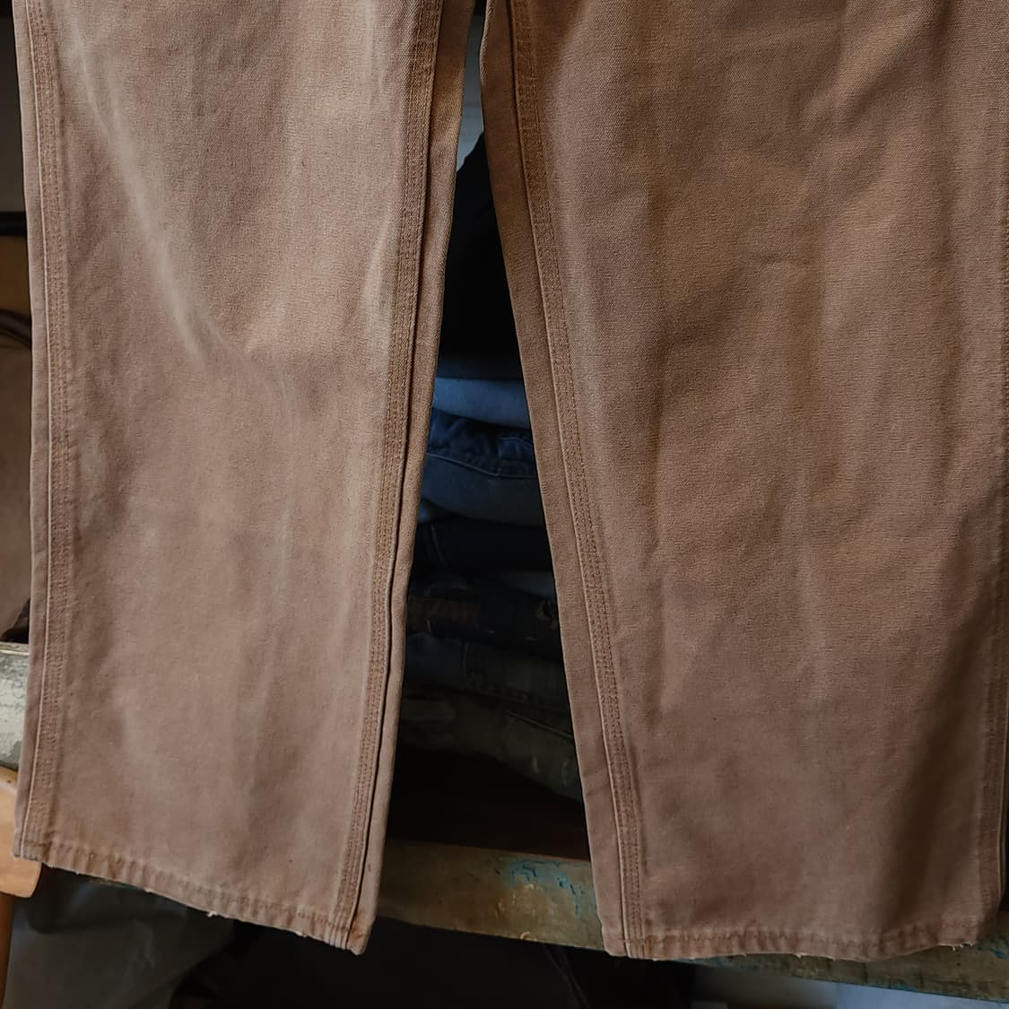 칼하트 싱글니 카펜터 워크팬츠 커피 브라운 33x30 상품이미지5