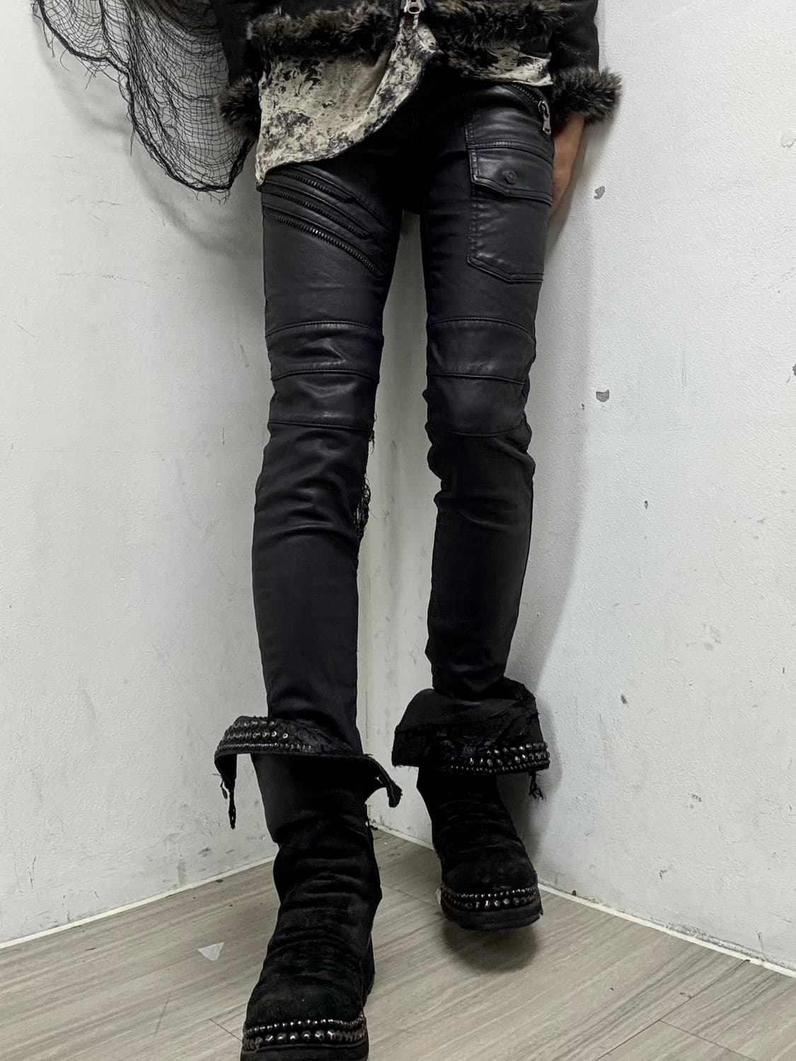 [CLOUD72]Back Wings Print RockChic Coate 상품이미지2