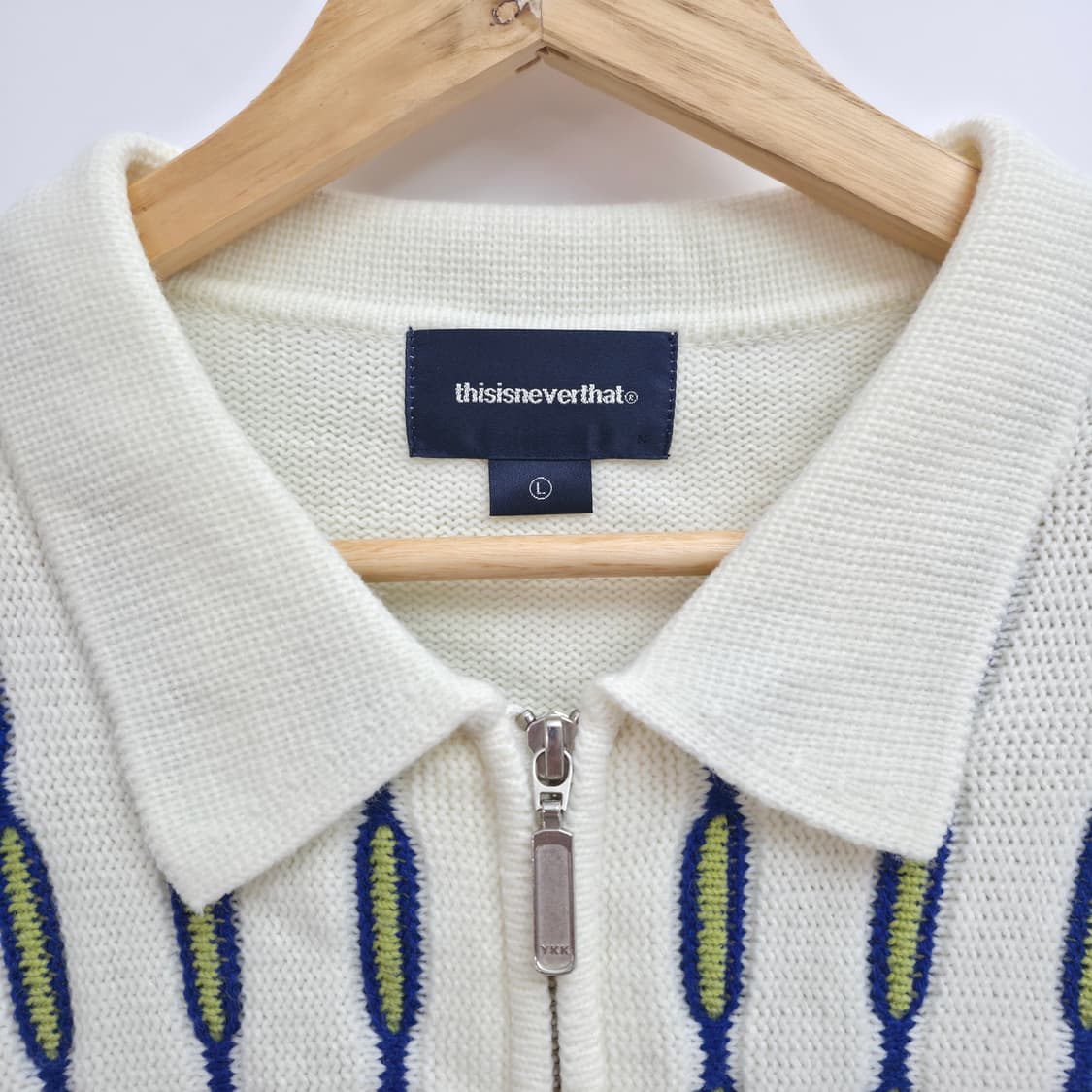 [L] 디스이즈네버댓 니트 카라 집업 상품이미지5