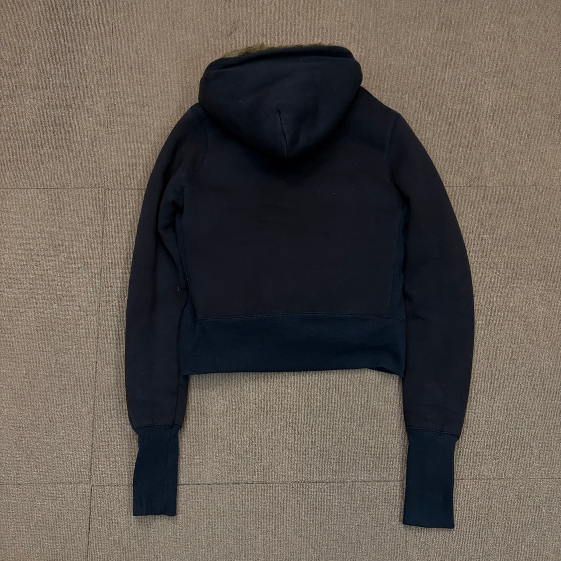 아베크롬비 울프죠 우먼스 퍼 크롭 후드집업 상품이미지5