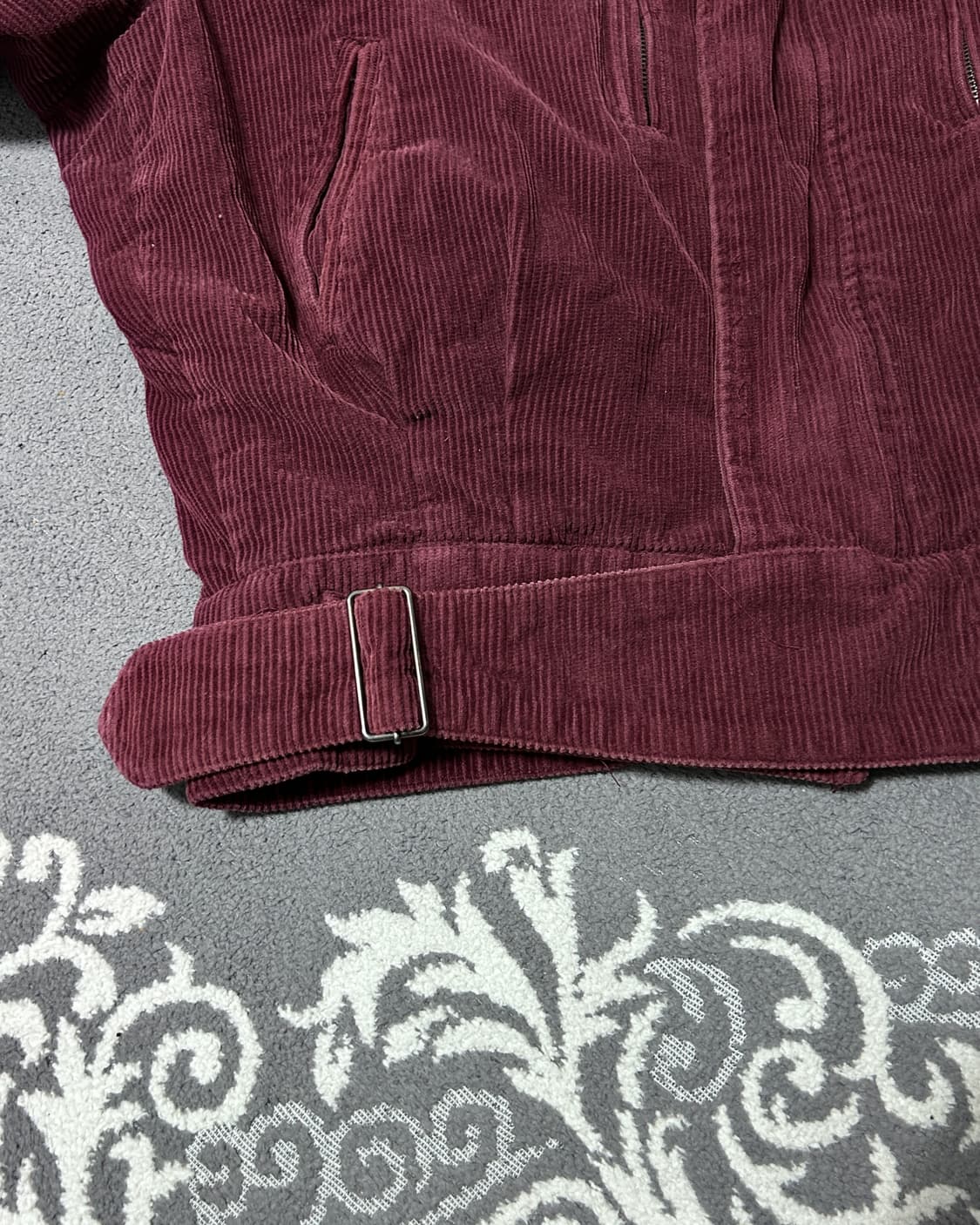 와인 버건디 코듀로이 봄버 자켓 상품이미지9