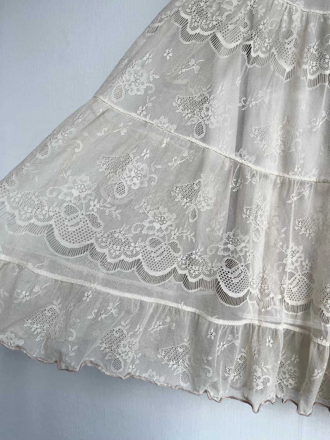 I♡nana 레이스 아일렛 스커트 상품이미지3