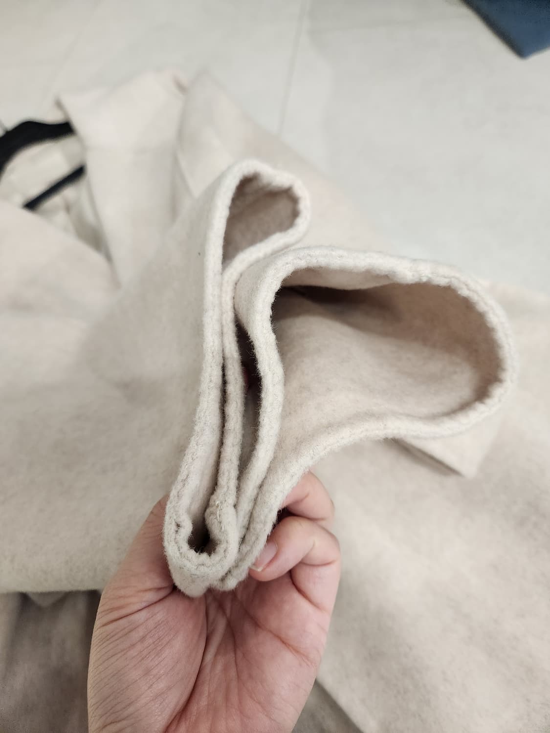 울100 핸드메이드롱코트 상품이미지5