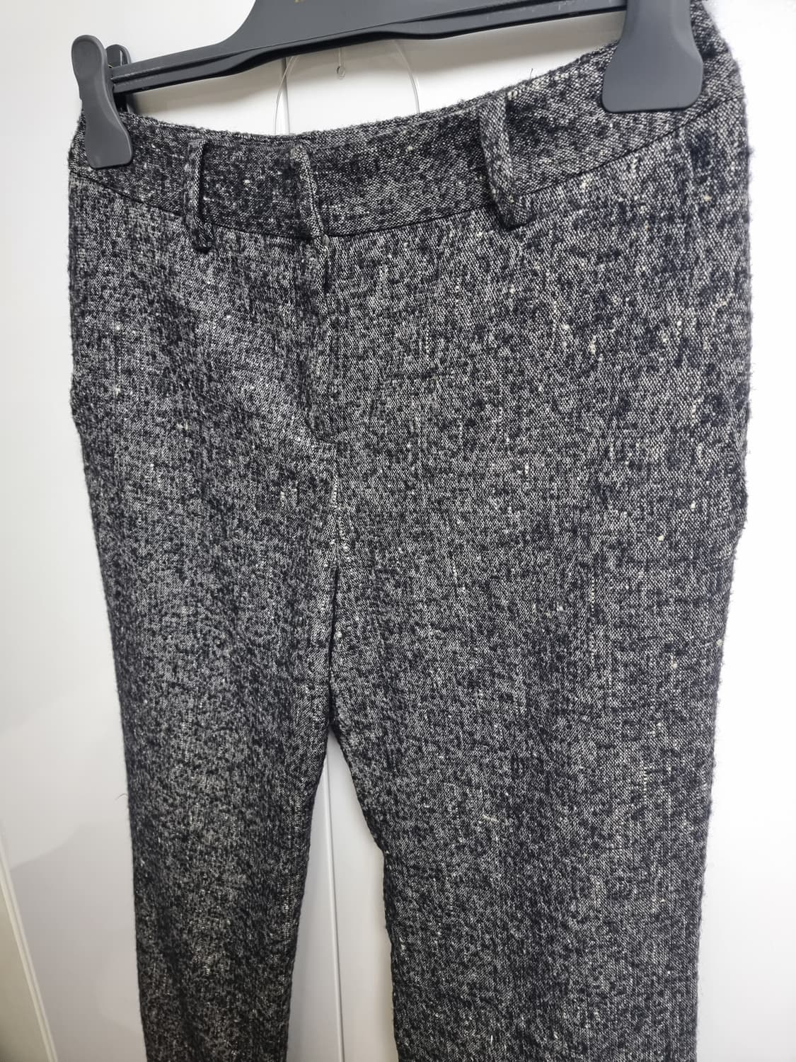 디올 트위드 팬츠 블랙&화이트 그레이 차콜 슬랙스 일자 스트레이트 부츠컷 상품이미지1