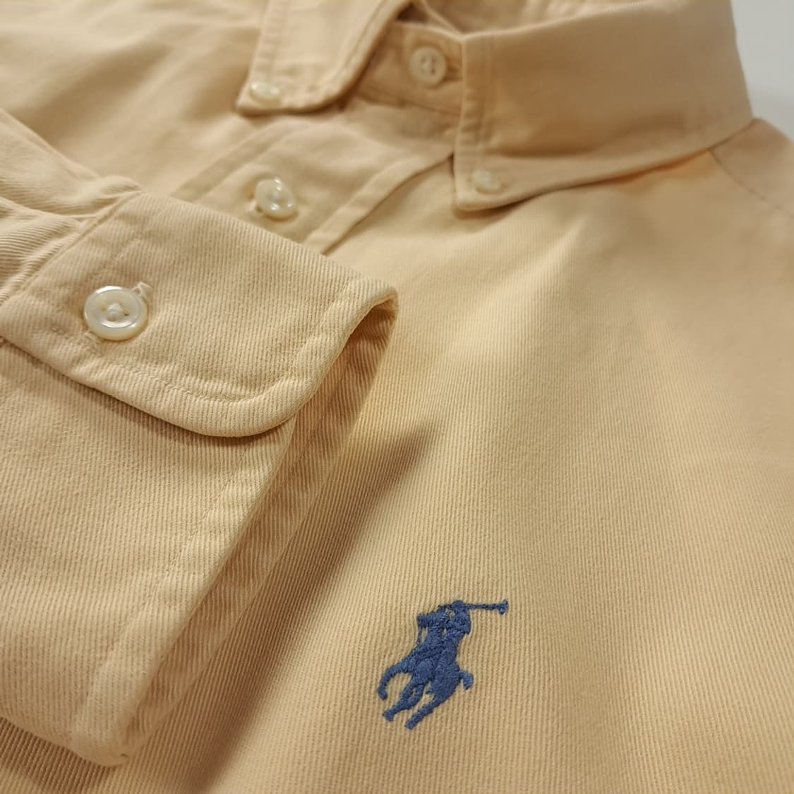 CK267 M 폴로 90s 라이트옐로우 셔츠 남방 상품이미지4