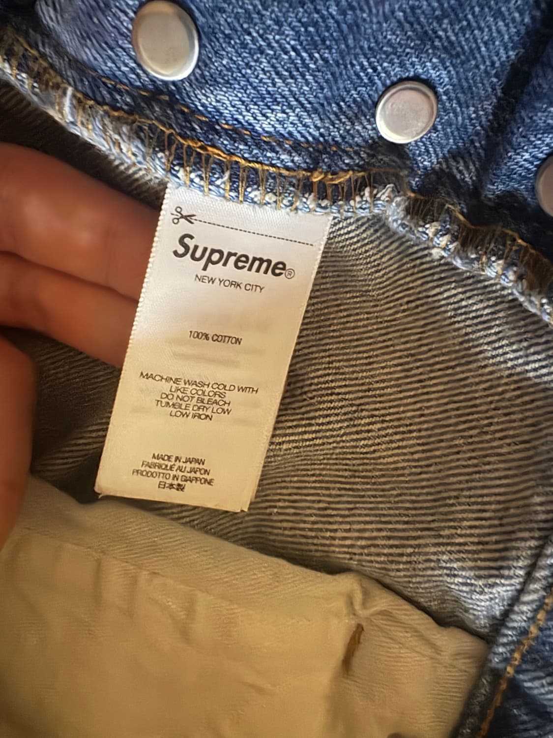 Supreme Star Logo Washed Regular Jean 상품이미지5