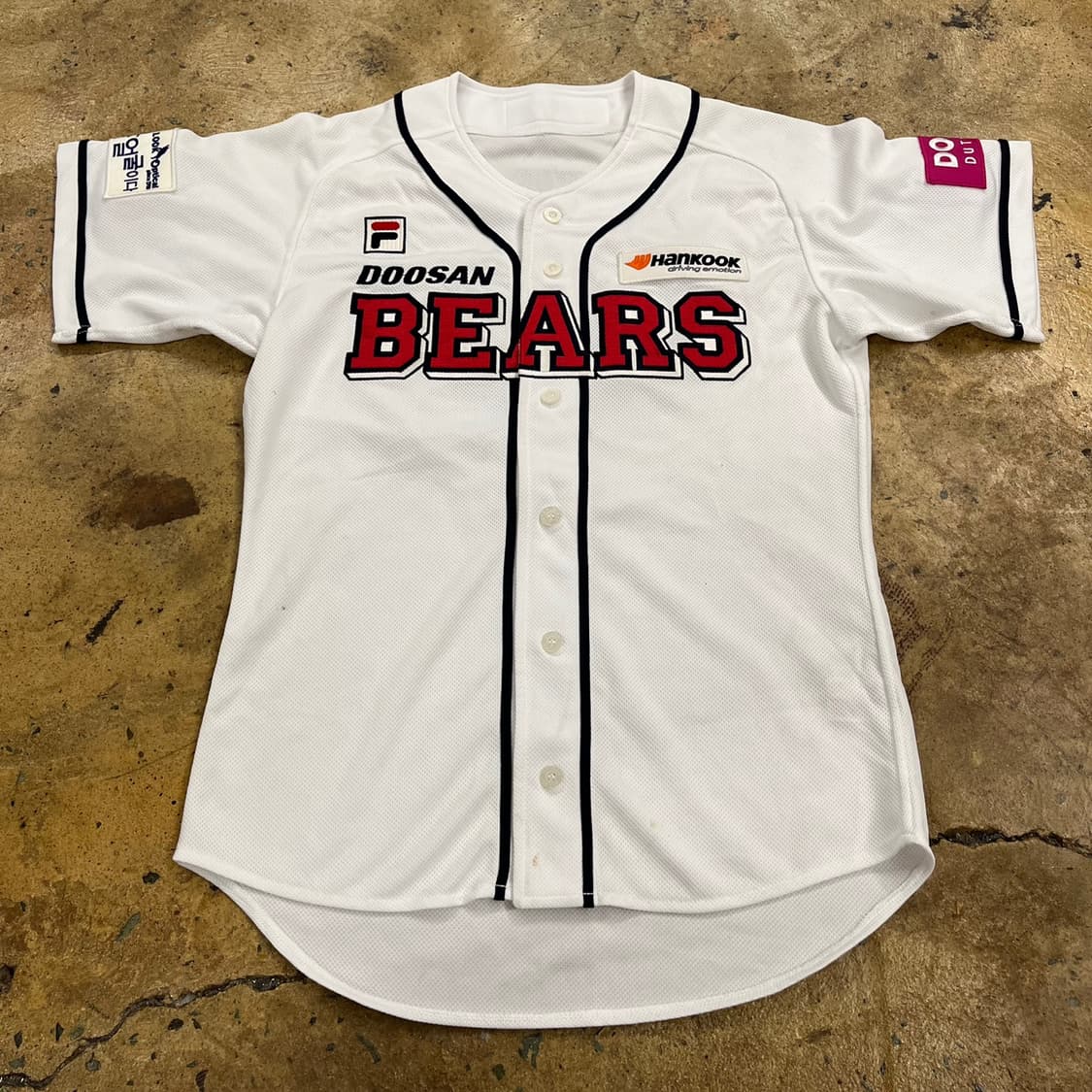 [정품] 두산 베어스 휠라 유니폼 52 김재호 마킹 b16 상품이미지2