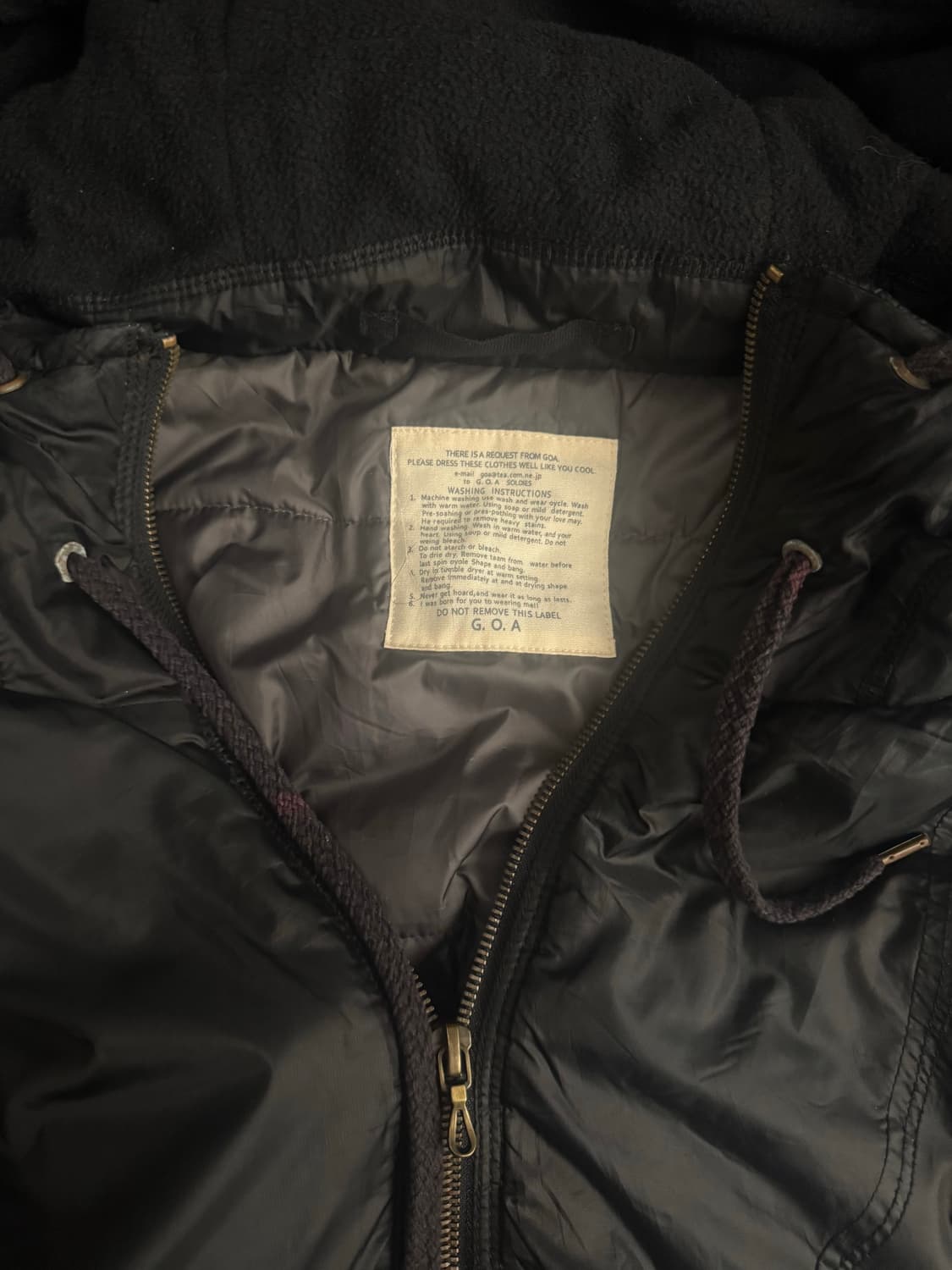 G.O.A 00s Black Nylon Hooded Jacket 상품이미지6