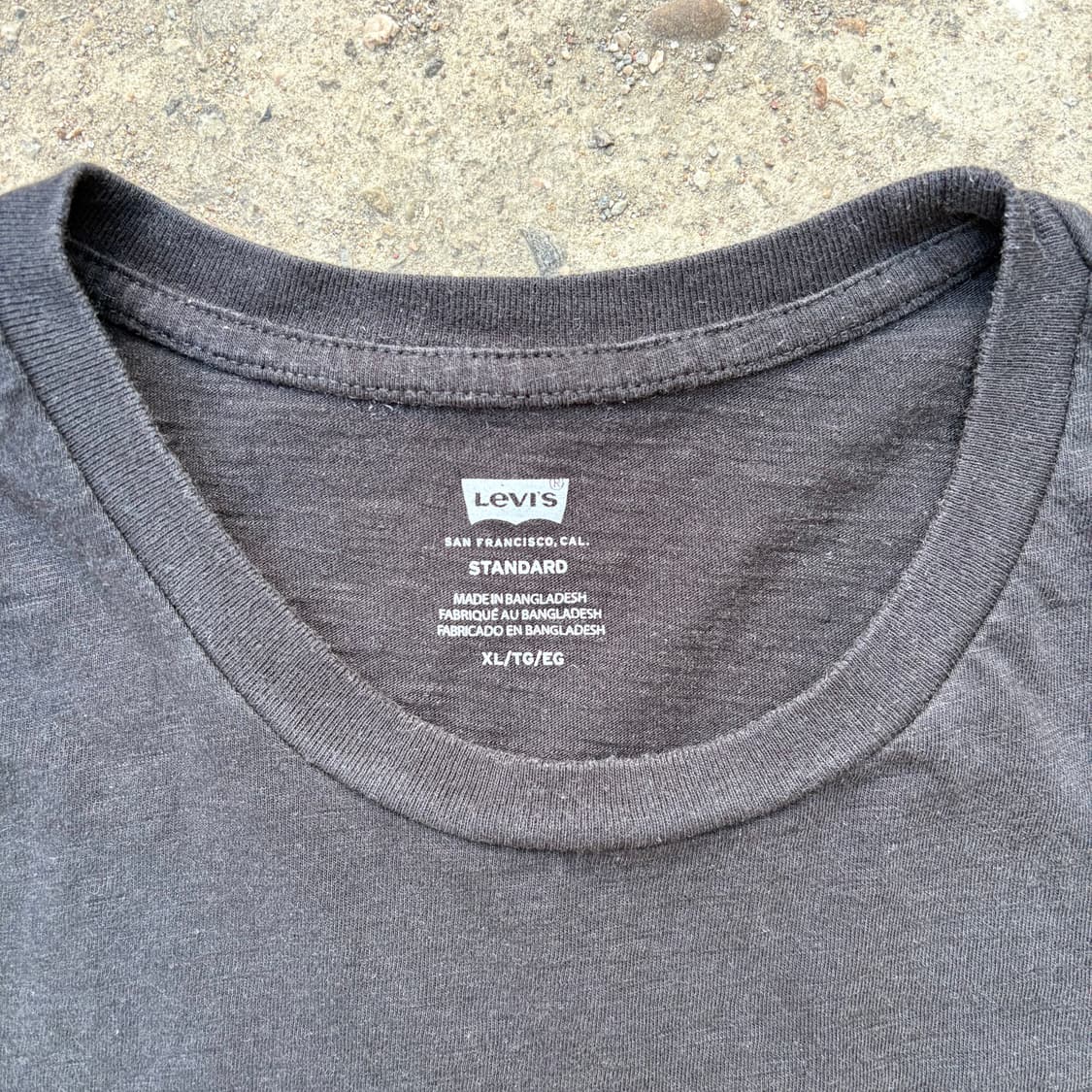 (XL) 리바이스 포켓 블랙 반팔 티셔츠 상품이미지4