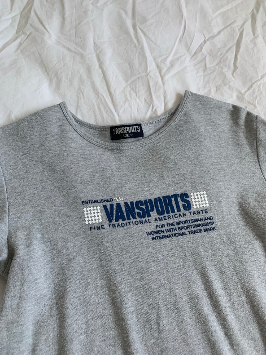 VANSPORTS 그레이 티셔츠 상품이미지2