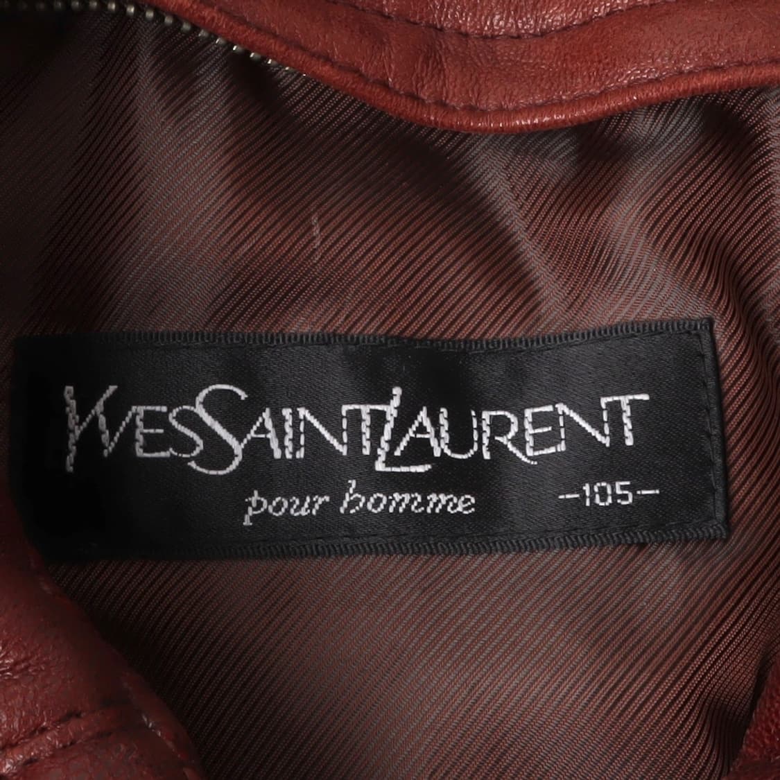 입생로랑 레드브라운 헤비 램스킨 레더자켓 상품이미지8