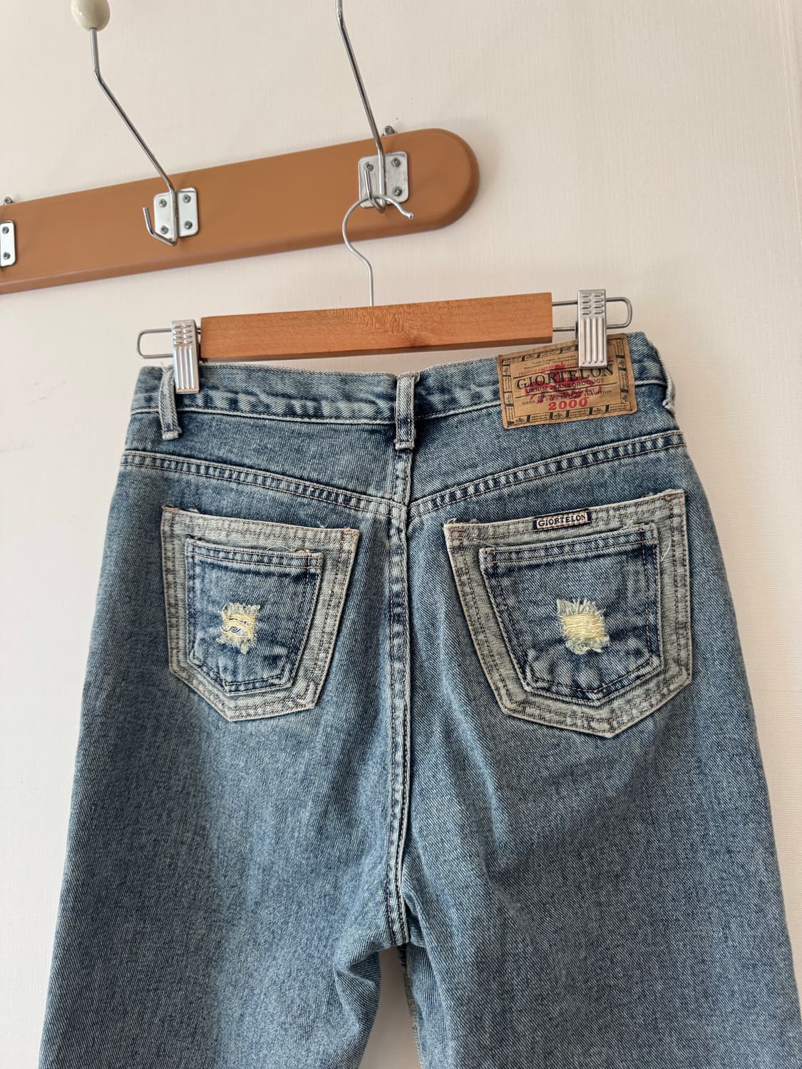 데님 자수 부츠컷 팬츠 상품이미지9