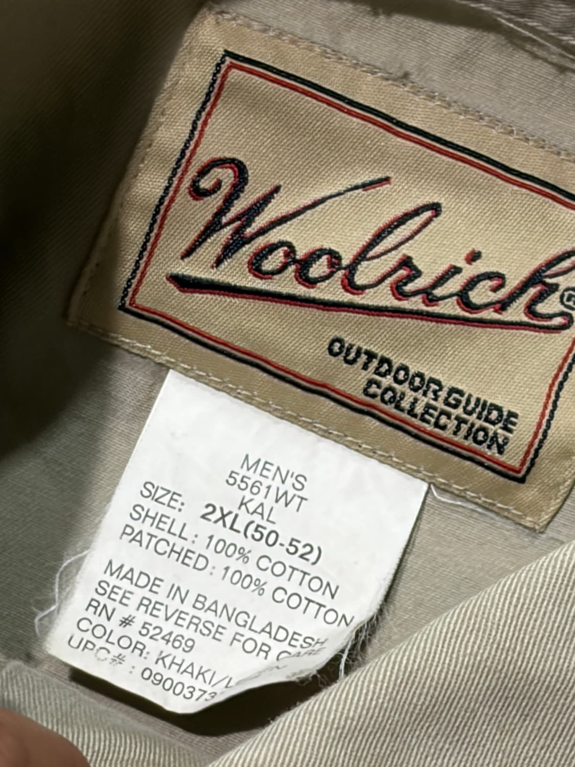 울리치(Woolrich) 빈티지 배색 워크 셔츠 상품이미지3