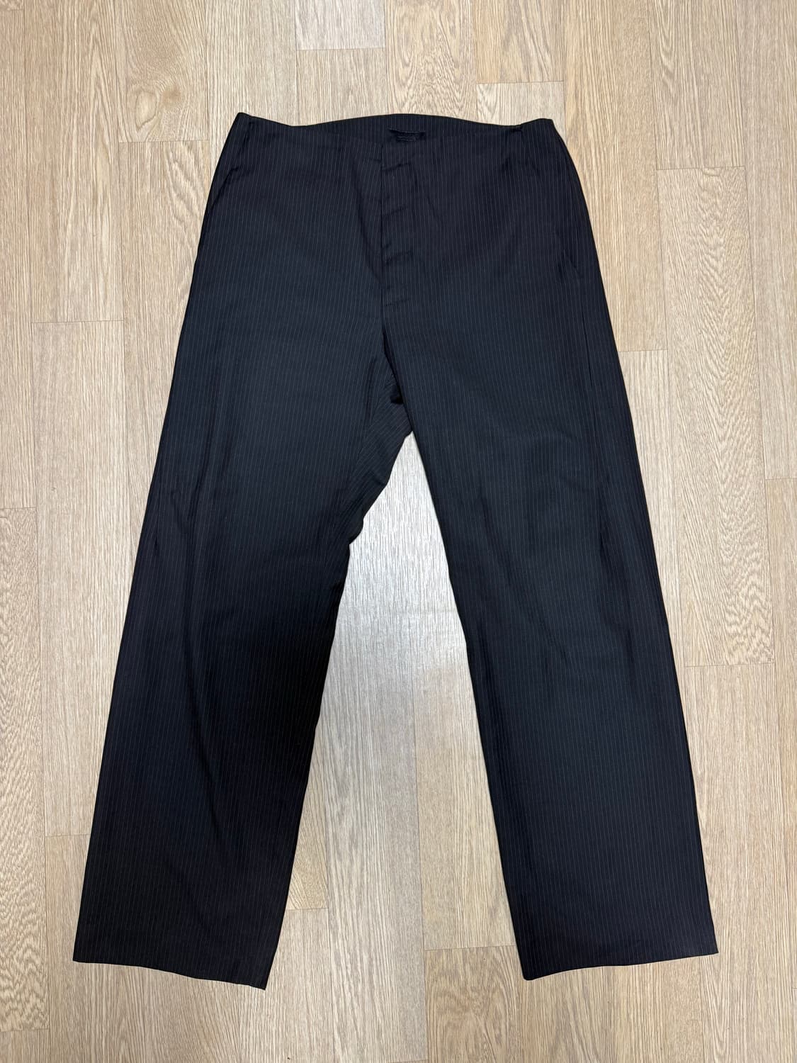 머듈 라운지 팬츠 스트라이프 블랙 3싸 상품이미지1