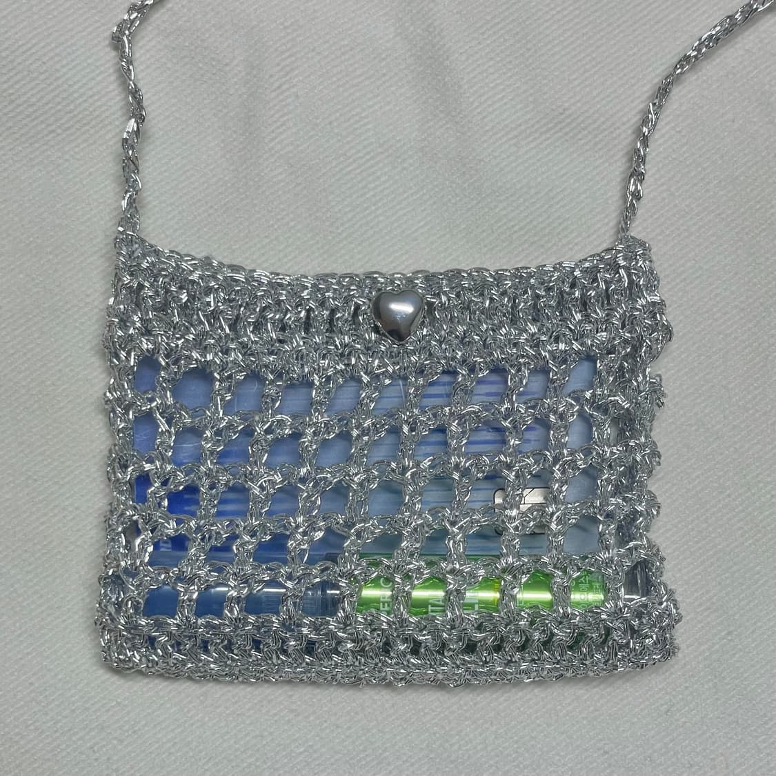 Handmade 뜨개 실버 네트 카드지갑 상품이미지7