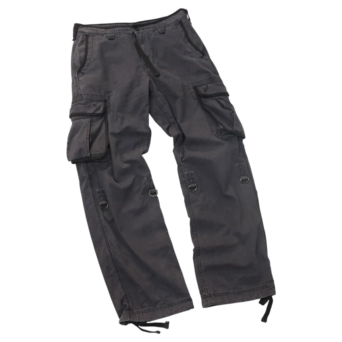 빈티지 차콜 그레이 멀티 포켓 카고 팬츠 상품이미지1