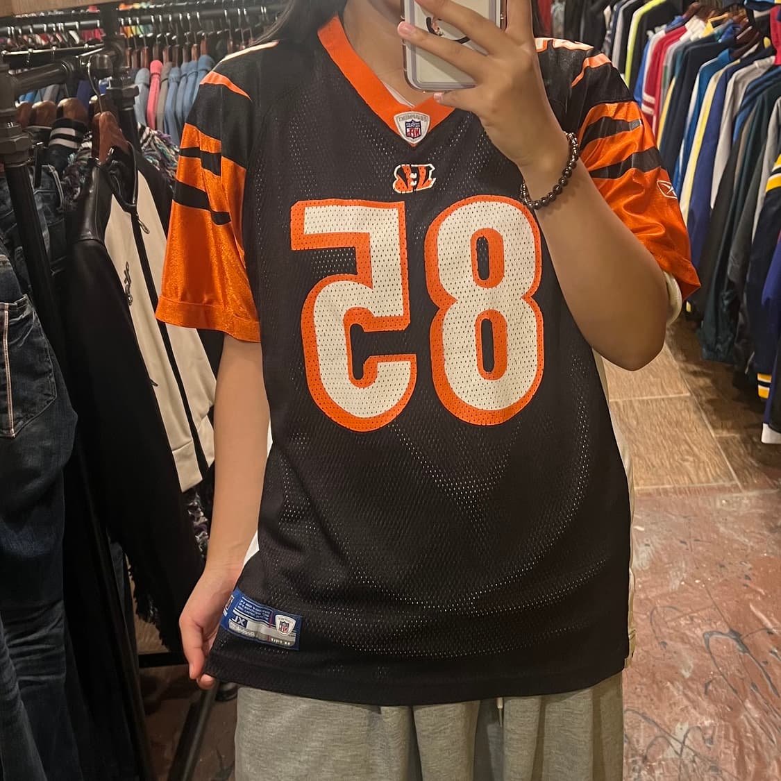 [HI]NFL 풋볼져지 블랙오랜지 상품이미지2