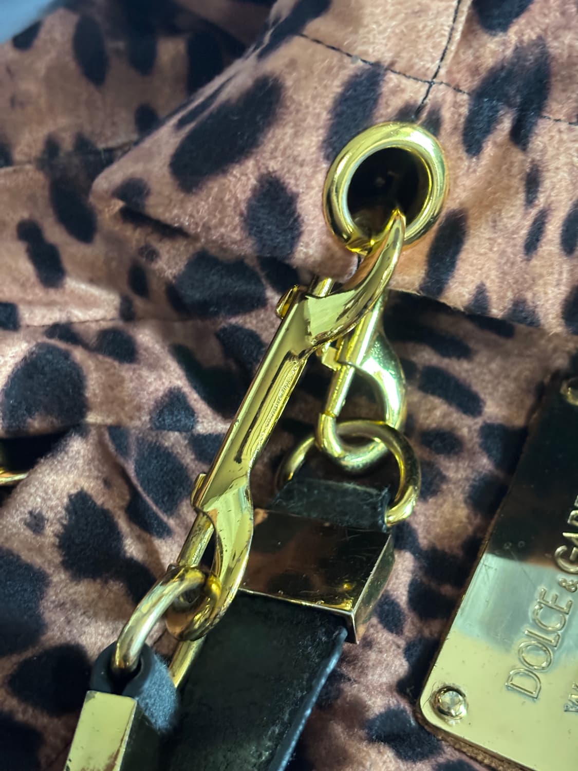vintage dolce gabbana leopard boston bag 상품이미지9