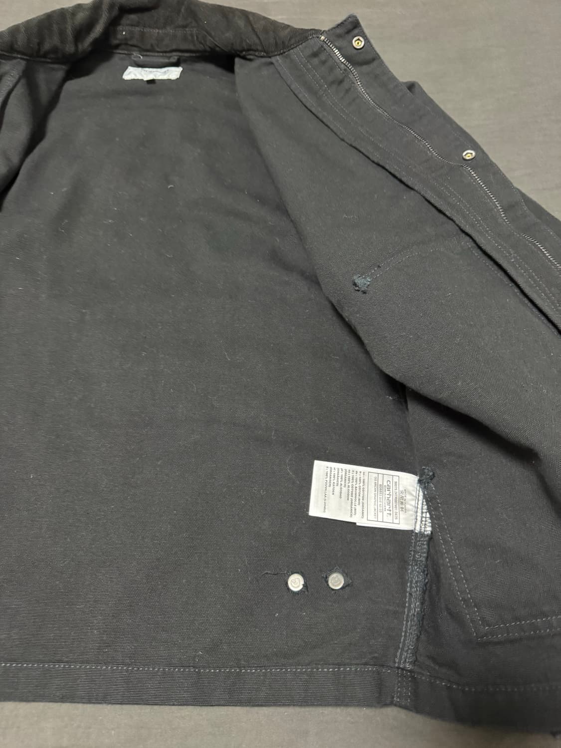 정품 4회착용 칼하트WIP 아르칸 아칸 그래픽 자켓 블랙 M 상품이미지4