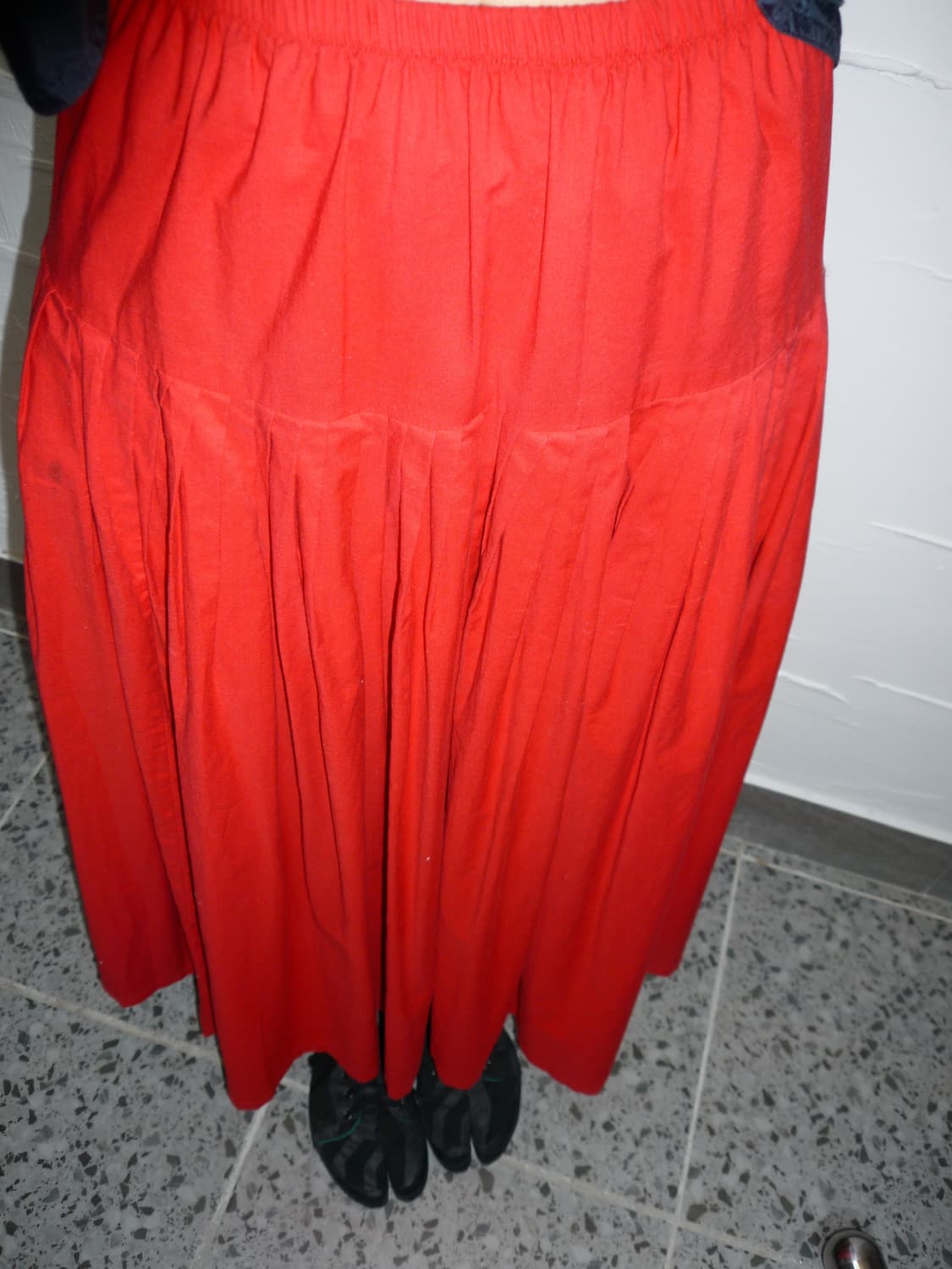 Red pleats skirt 상품이미지3