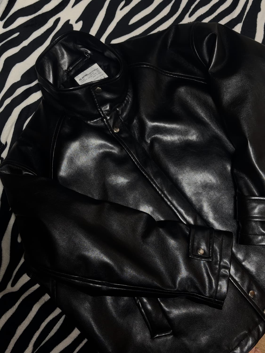 커스텀멜로우 x 헤드메이너 Faux Leather Padded parka 상품이미지2