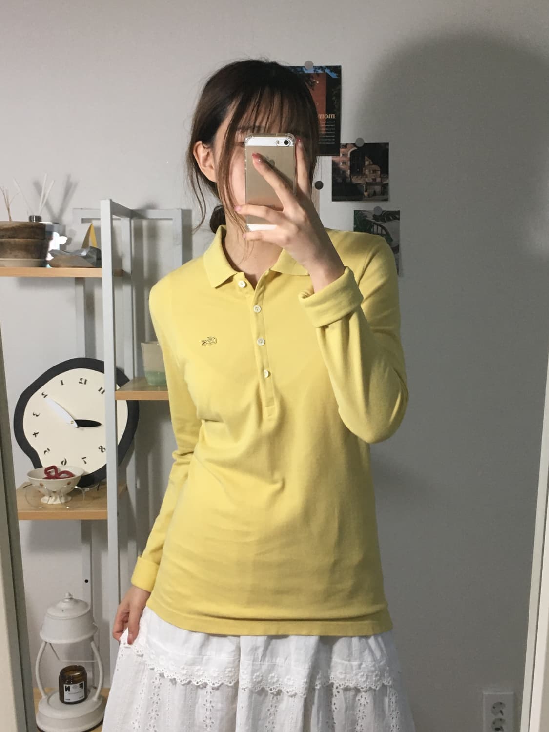 라코스테 옐로우 카라 셔츠 상품이미지3