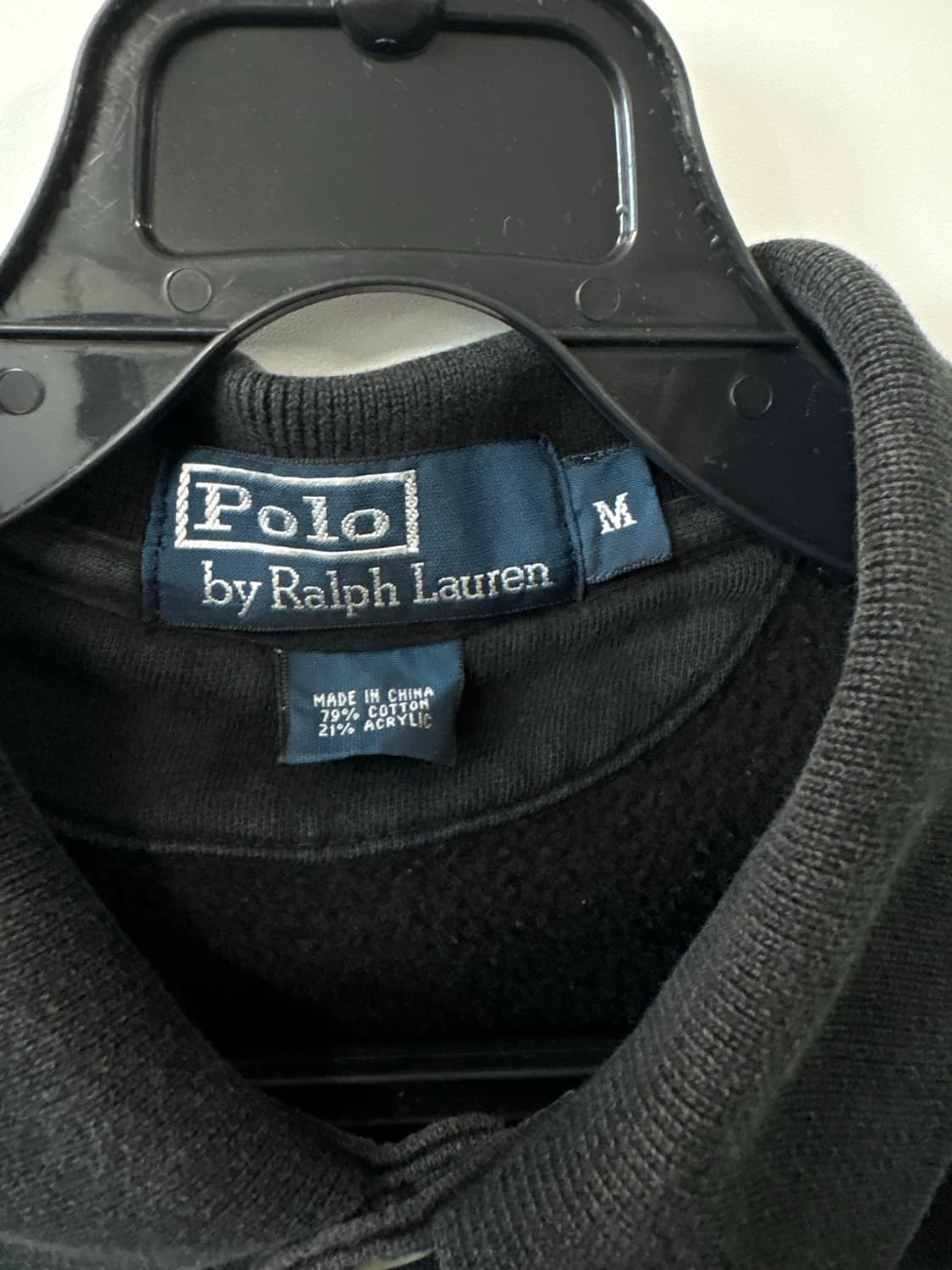 폴로 랄프로렌 블랙 카라 럭비 티셔츠 상품이미지5