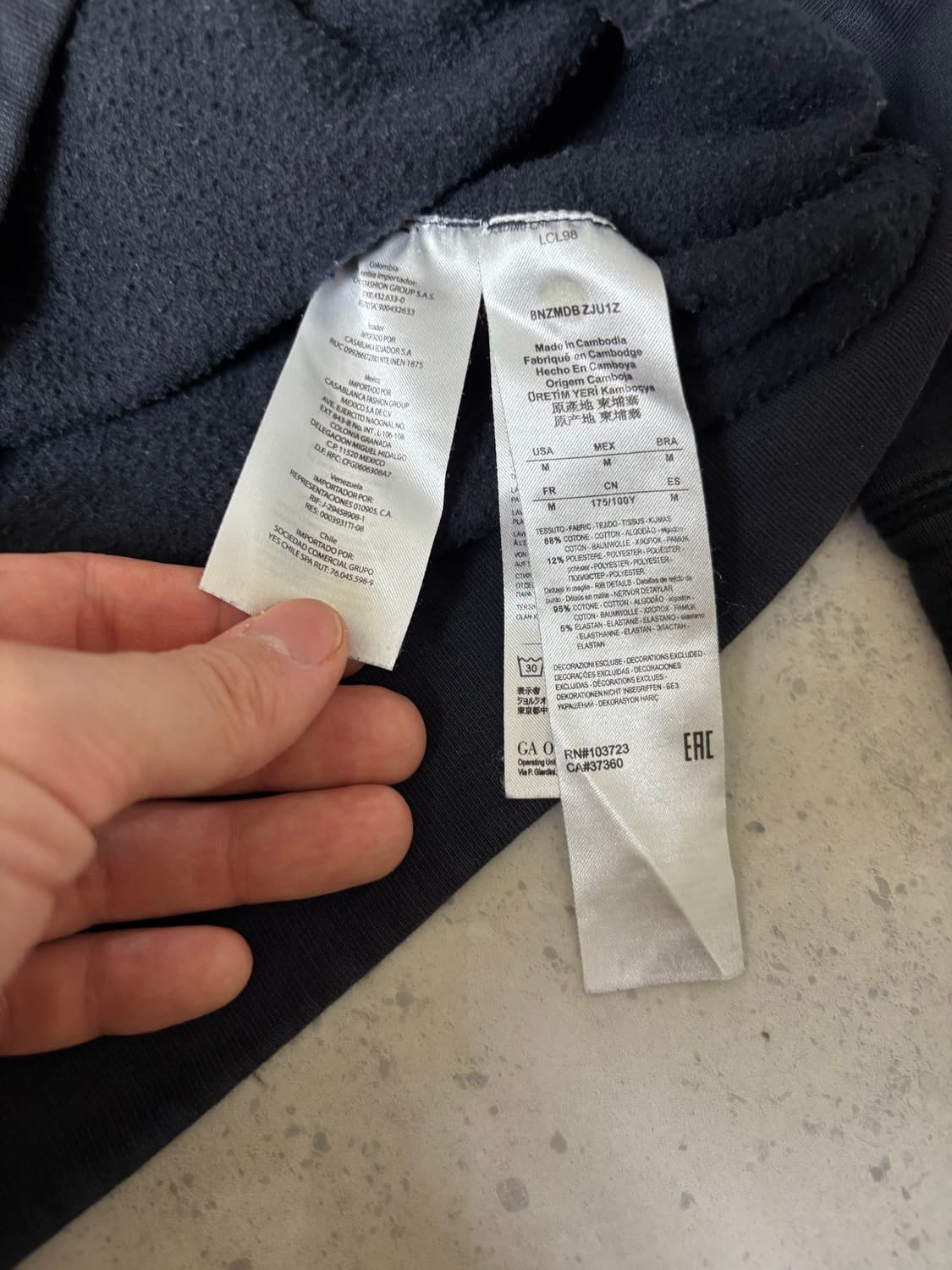 아르마니 익스체인지 기모 맨투맨 상품이미지3